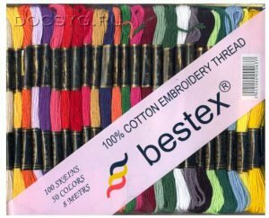 Карта цветов мулине Bestex